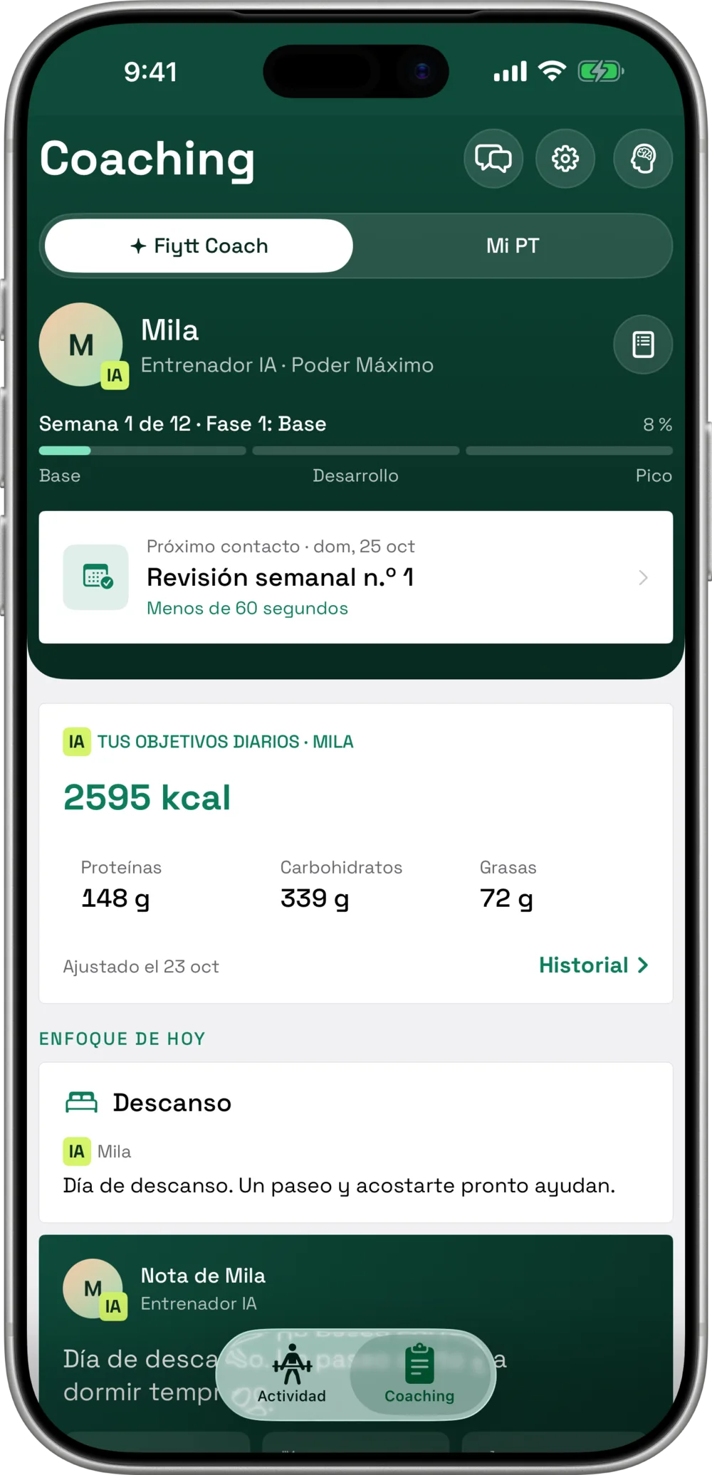 Entrenador IA